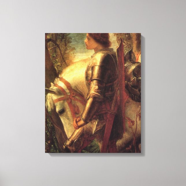 Lienzo Sir Galahad (de George Frederick Watts) (Anverso)