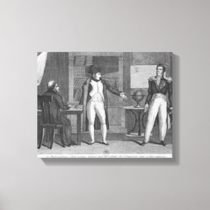 Lienzo Sir Hudson Lowe que viene en el estudio de