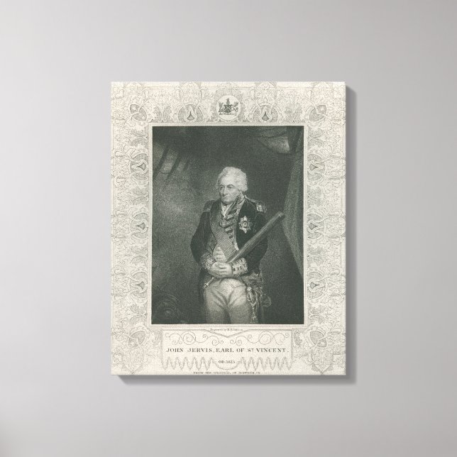 Lienzo Sir John Jervis en 1795 (Anverso)