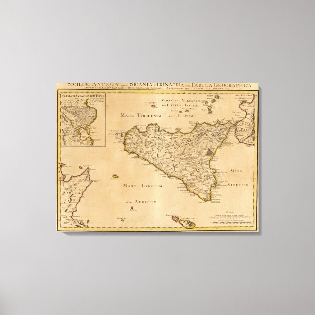 Lienzo Siracusa e Italia (Anverso)