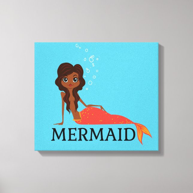 Lienzo Sirena Cuta (Hermosa Chica Negra) (Anverso)