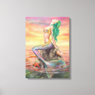 Lienzo Sirena de la lona