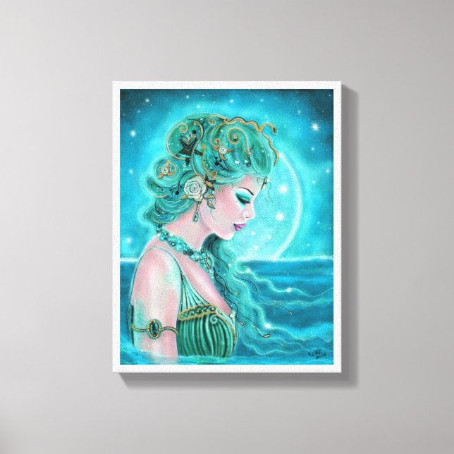 Lienzo Sirena De Luna De Renee Lavoie (Anverso)