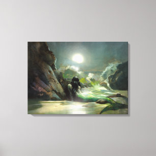 Lienzo Sirena del ensueño del mar