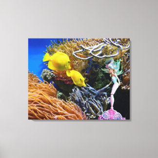 Lienzo Sirena famosa en el mundo.