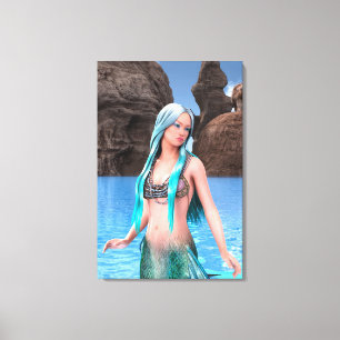 Lienzo Sirena Fantasía