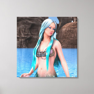 Lienzo Sirena Fantasía