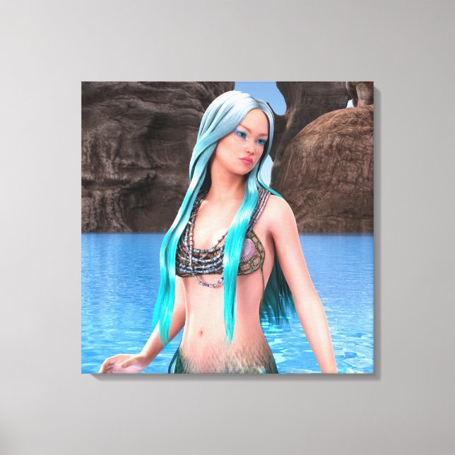Lienzo Sirena Fantasía (Anverso)