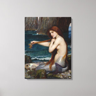 Lienzo "Sirena" por John William Waterhouse Canvas