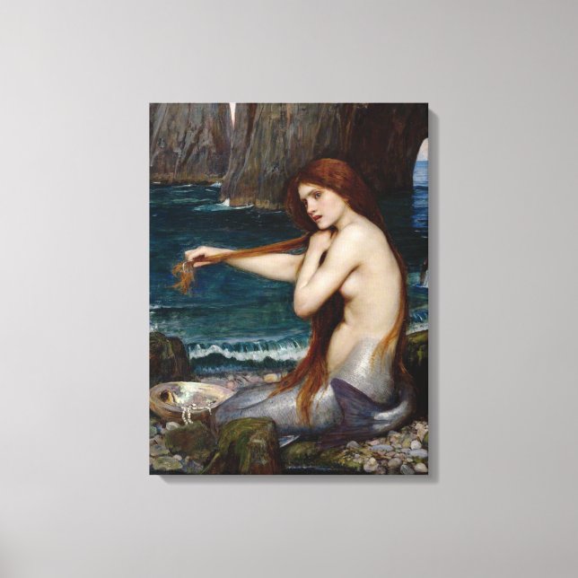 Lienzo "Sirena" por John William Waterhouse Canvas (Anverso)