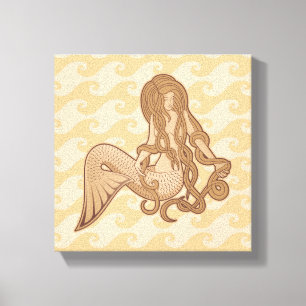 Lienzo Sirena sentada