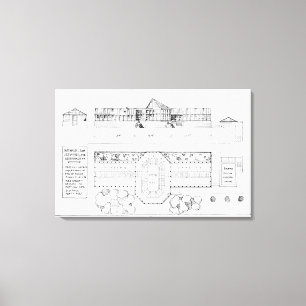 Lienzo Sistema de calefacción para un invernadero, un