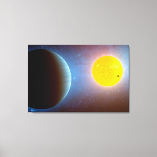 Lienzo Sistema Estrella Kepler-10.
