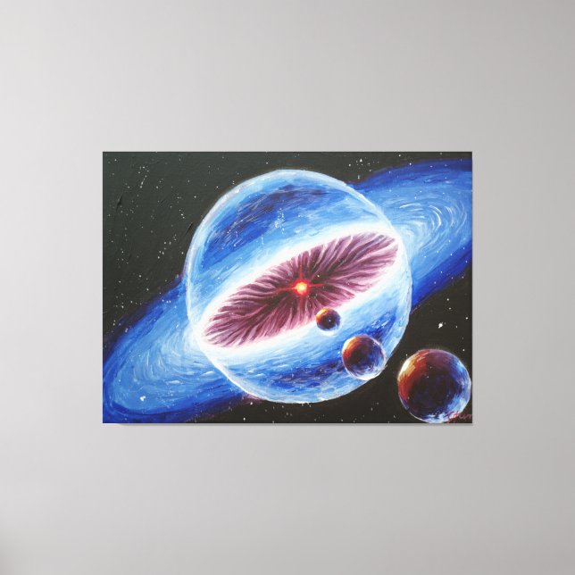 Lienzo Sistema solar (Anverso)
