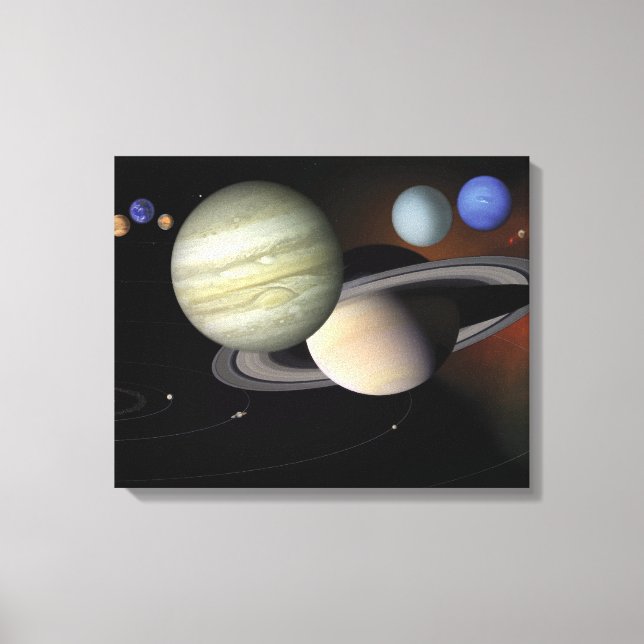 Lienzo Sistema Solar (Anverso)