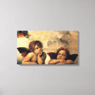 Lienzo Sistine Madonna Angels por Raphael Sanzio