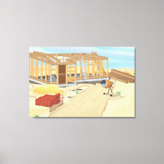 Lienzo Sitio de Construcción