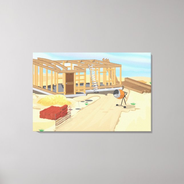 Lienzo Sitio de Construcción (Anverso)