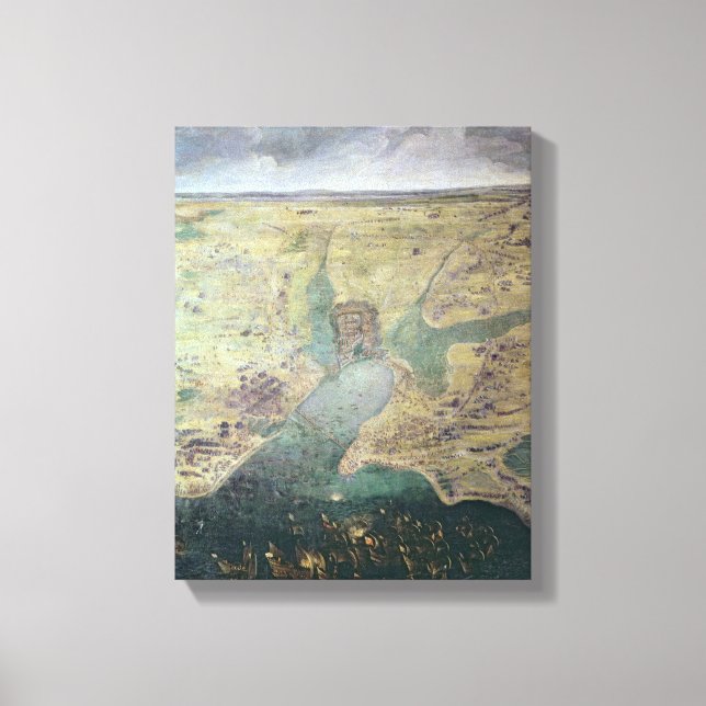 Lienzo Sitio de La Rochelle (Anverso)