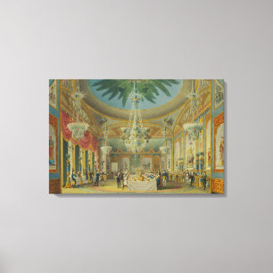 Lienzo Sitio que banquetea, de 'vistas del pabellón real