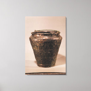 Lienzo Situla con tres bandas decorativas del repousse