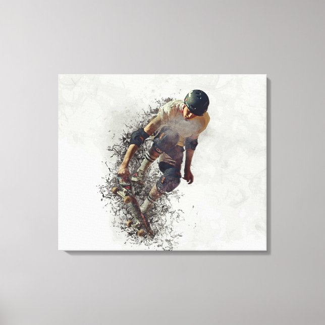 Lienzo Skateboarder (Anverso)