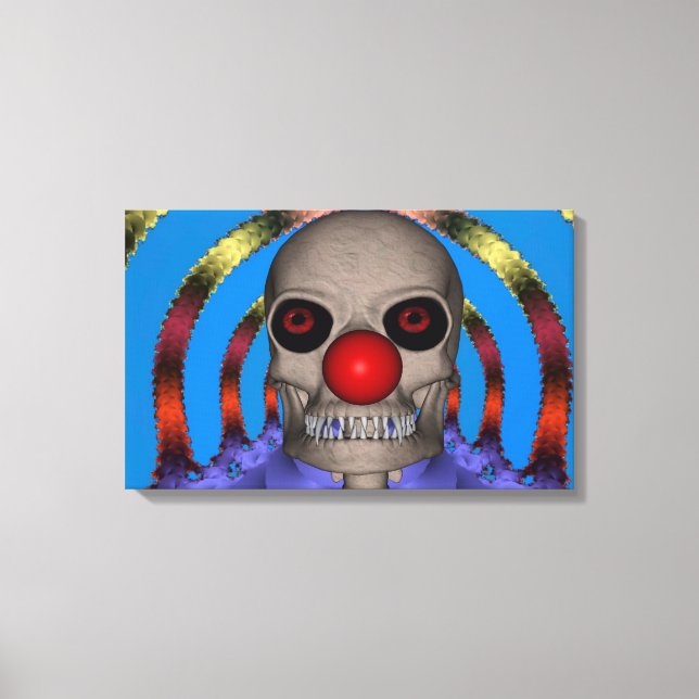 Lienzo Skeleton Clown (Anverso)