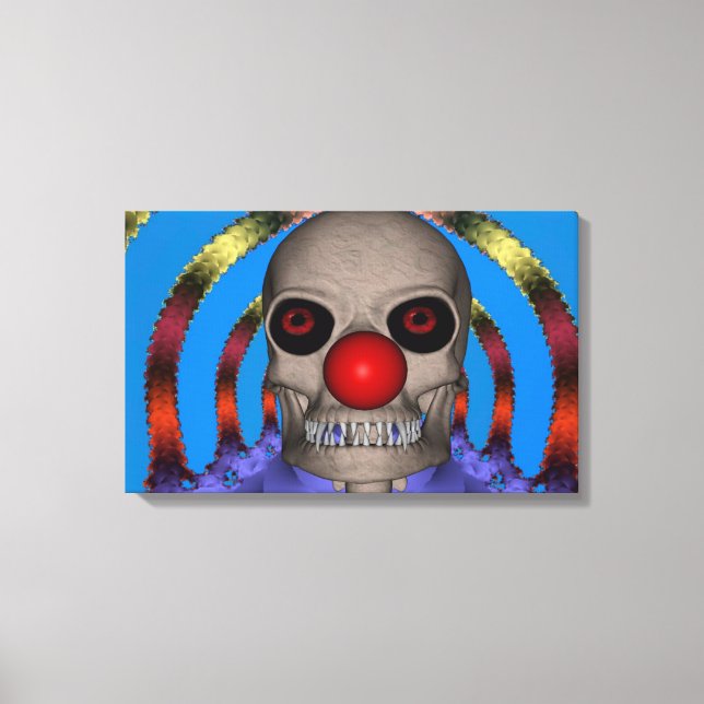 Lienzo Skeleton Clown (Anverso)