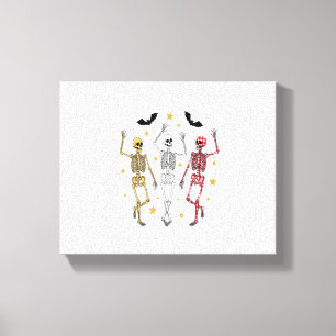 Lienzo Skeleton Dancing Halloween