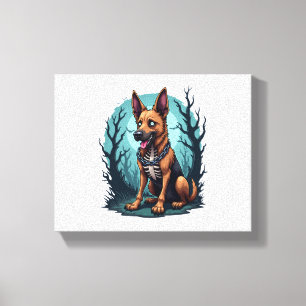 Lienzo Skeleton Shepherd Dog
