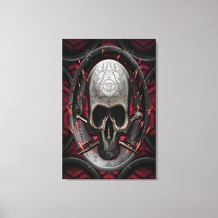 Lienzo Skull Ars longa Vita brevis