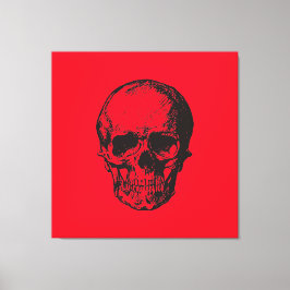 Lienzo Skull Red Pop Art