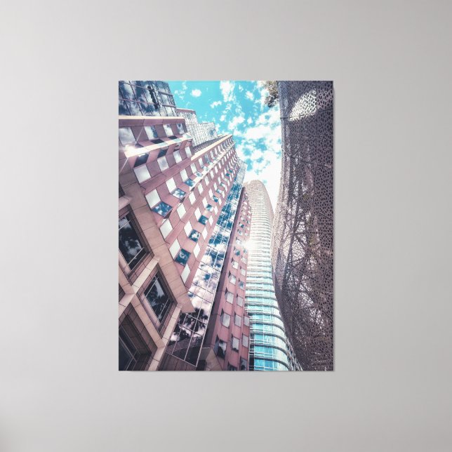Lienzo Skyline Cityscape de San Francisco (Anverso)