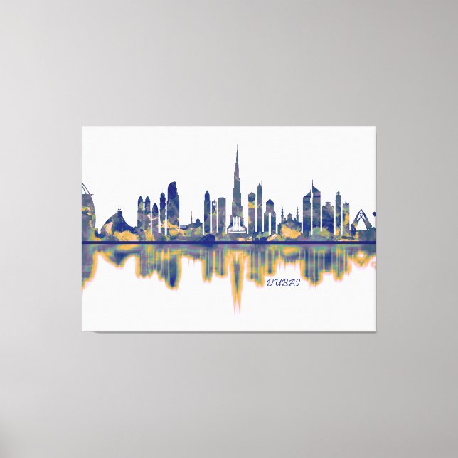 Lienzo Skyline de Dubai (Anverso)
