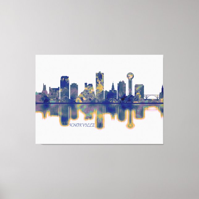 Lienzo Skyline de Knoxville (Anverso)