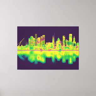 Lienzo Skyline de la República de Dublin, Irlanda