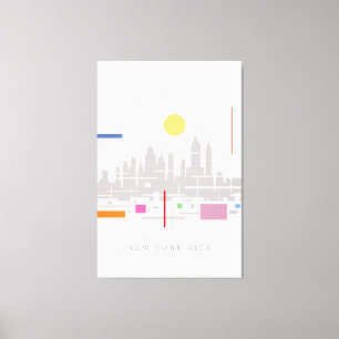 Lienzo Skyline de Nueva York