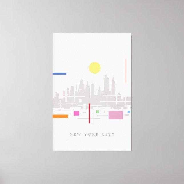 Lienzo Skyline de Nueva York (Anverso)
