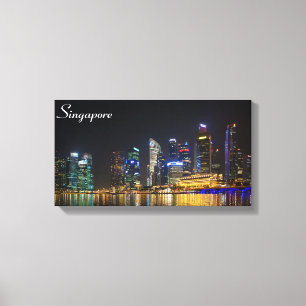 Lienzo Skyline de Singapur