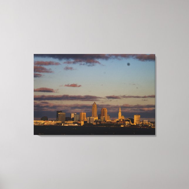 Lienzo Skyline Panoramic Cleveland (Anverso)