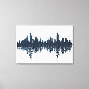Lienzo 🎨 Skyline Serenity Art Print 🎨