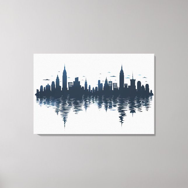 Lienzo 🎨 Skyline Serenity Art Print 🎨 (Anverso)