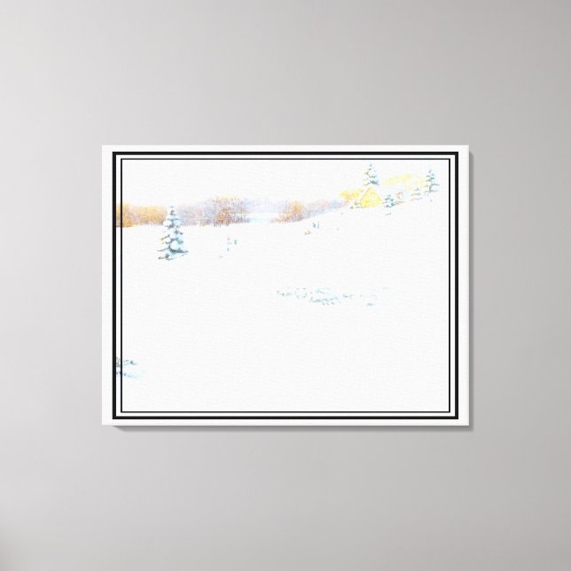 Lienzo Sledding - (Anverso)