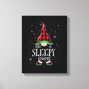 Lienzo Sleep Gnome Búfalo Familia Matanza Christma