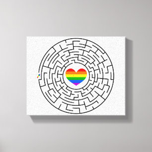 Lienzo SlipperyJoe el labyri labyri del rompecabezas de l