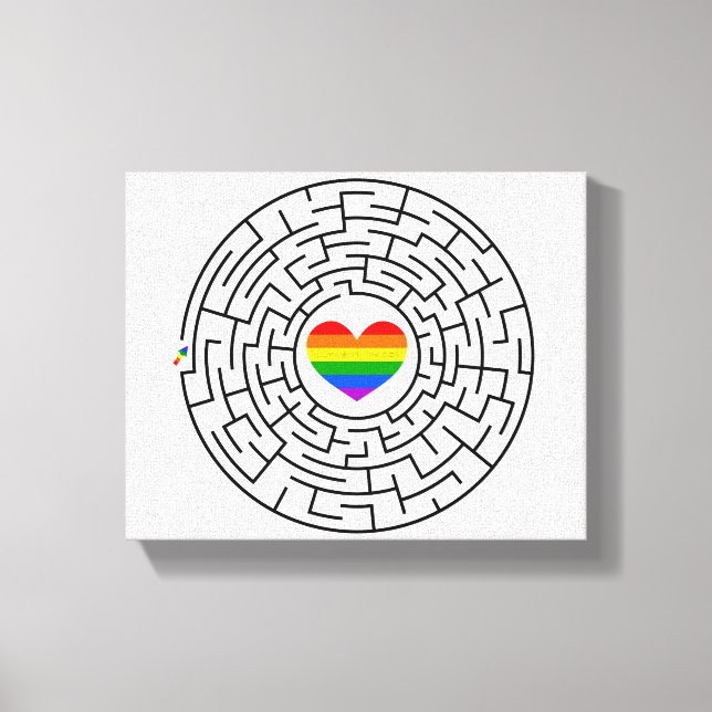 Lienzo SlipperyJoe el labyri labyri del rompecabezas de l (Anverso)