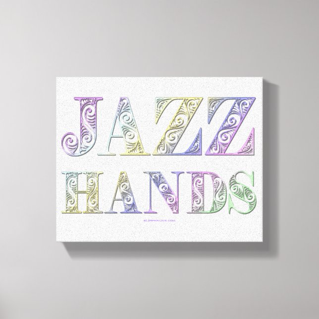 Lienzo SlipperyJoe's musical de Broadway Jazz Hands queer (Anverso)