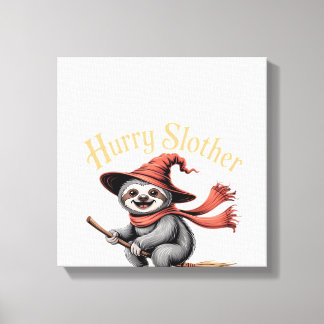 Lienzo Sloth Cute Halloween Witch Funny Essential T-Shirt