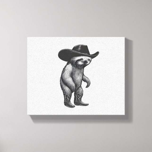 Lienzo Sloth Howdy Sloth (Anverso)