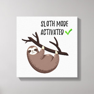 Lienzo Sloth Says   Modo de ranura activado